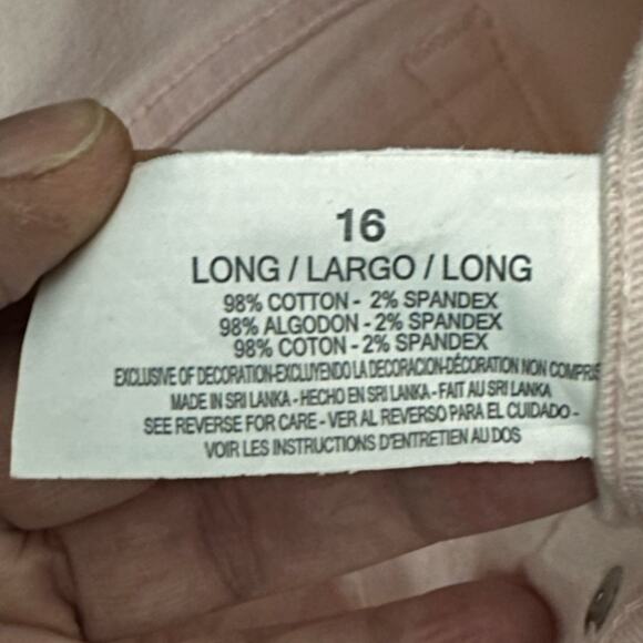 Gloria Vanderbilt Amanda High Rise Tapered Jean Wispy Pink - Picture 8 of 8